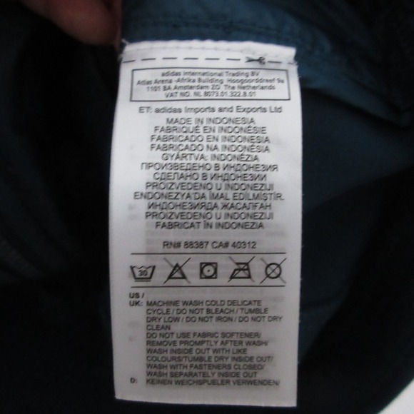 Adidas Stella McCartney Vest Medium Teal Run Gilet Shell Hood Travel Pockets‎ - Picture 6 of 11